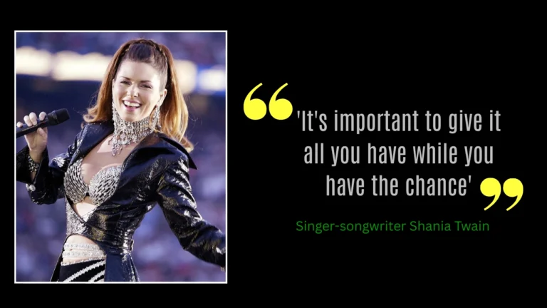 Shania Twain quote about life